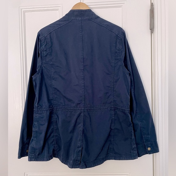 LL Bean Cotton Utility Jacket XL - Navy - Picture 2 of 4